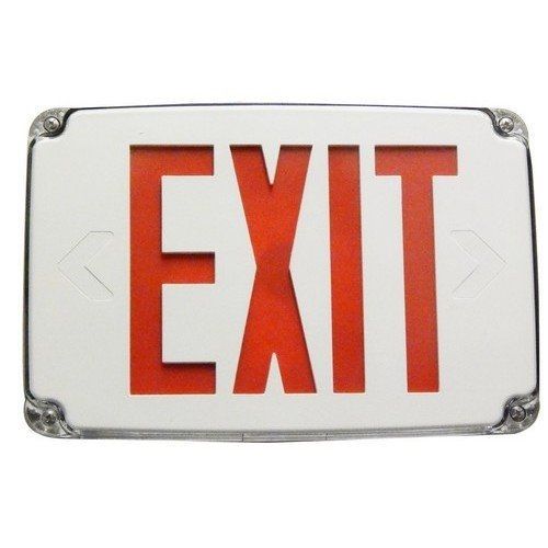 Morris 73386 Compact Cold Weather and Wet Location LED Exit Sign, Battery
