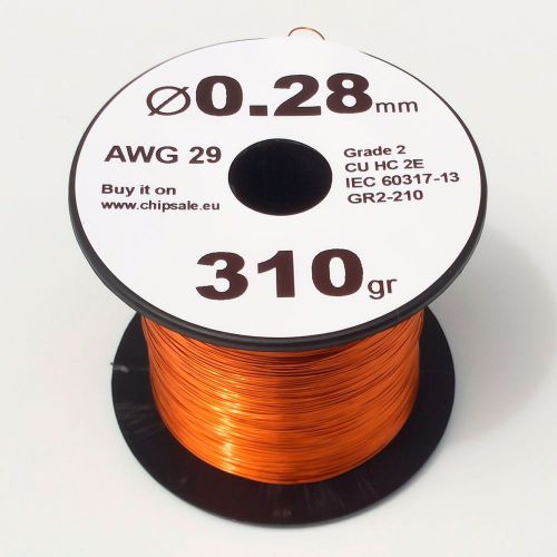 0.28 mm 29 AWG Gauge 310 grams ~510 m Enamelled Copper Magnet Enameled Wire Coil