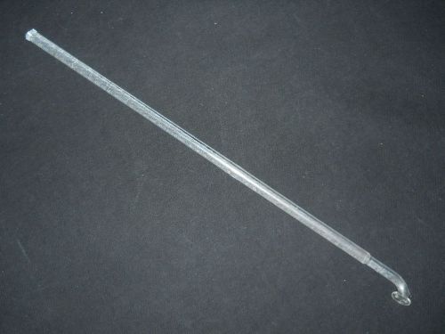 Unbranded 15.25&#034; x 10mm OD Polished Glass Button Style Stirring Shaft, Chipped
