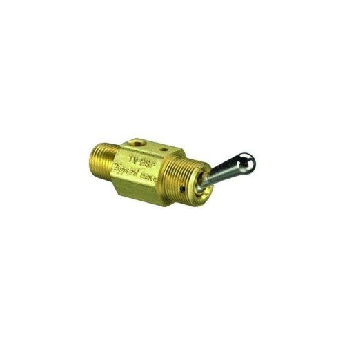 Clippard tv-2sp 2-way toggle valve enp steel toggle 1/8&#034; npt male 4.5 scfm at... for sale