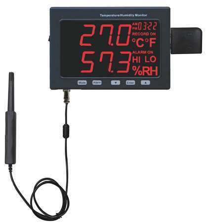 GENERAL LRTH185DL1 Data Logger With Probe, Temp and Humidity