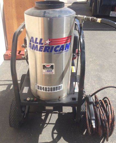 Used All American DH4030HDOF Hot Water Diesel 4GPM @ 3000PSI Pressure Washer