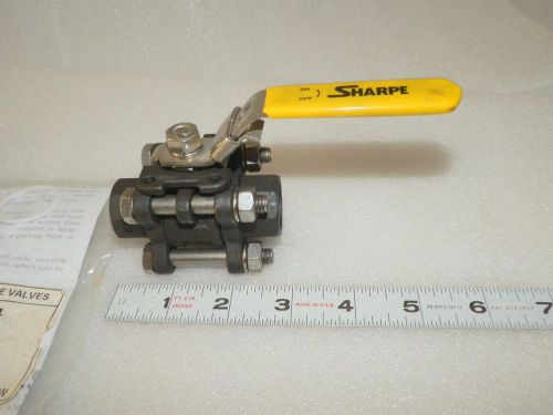 carbon steel ball valve 1/2&#034; stainless  Sharpe 53034SW  1/2&#034; new ((N7))