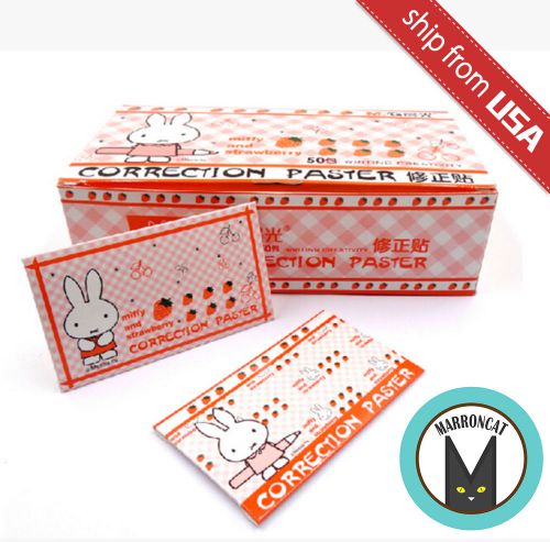 Lot 4pcs Miffy Rabbit Correction Paster Sticker Tape Kawaii Stationery