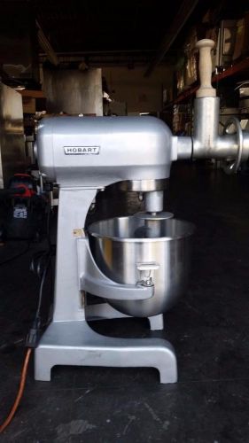 Hobart a-200t dough mixer 20qt,new s/s bowl,spiral hook,meat grinder for sale