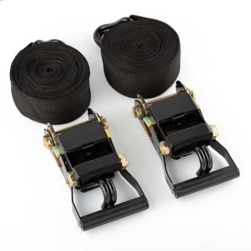 2pcs (1 Sets ) of 2&#034; X 20 Ft Ratchet Tie Down Tow Strap Hauling Cargo Tools