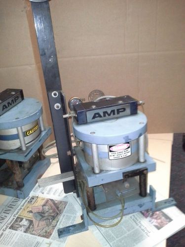 Amp-o-lectric (tyco) 818380-1 pneumatic terminal crimping press, with spool for sale