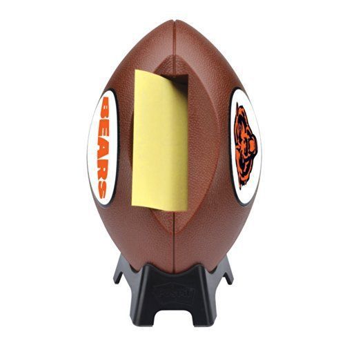 Post-it pop-up notes dispenser for 3x3 notes football shape chicago bears (fb-3 for sale