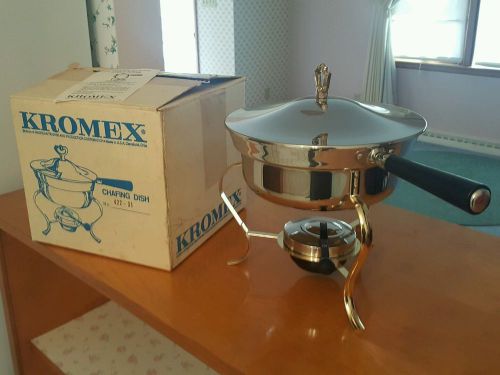 Vintage New Kromex Chafing Dish No. 422-31 Cleveland Ohio Unused