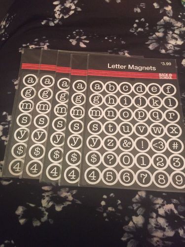 Letter Magnets 42 Count (5 Packs )