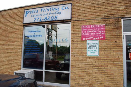 Print shop with all working equipment and client list Business for sale