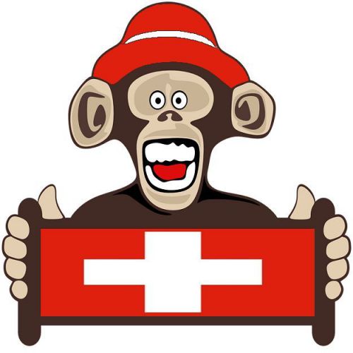 30 Custom Swiss Monkey Personalized Address Labels