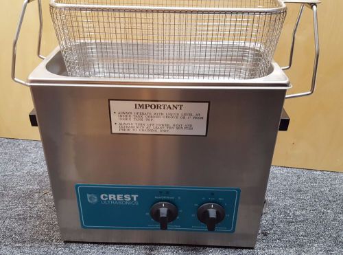 Crest CP500HT 1.5 gal Ultrasonic Cleaner, heated w/ timer, +basket
