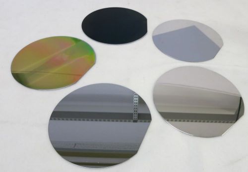 [LOT 25] 150mm ~6&#034; Silicon Wafer Shiny Front Matte Back w/shipping box #52