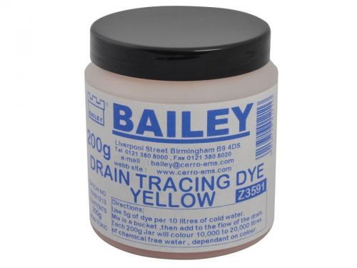 Bailey - 3591 Drain Tracing Dye - Yellow