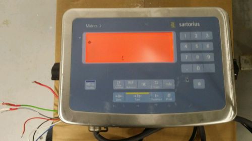 SARTORIUS Mixing Tank Midrics 2 Display Panel w mount.