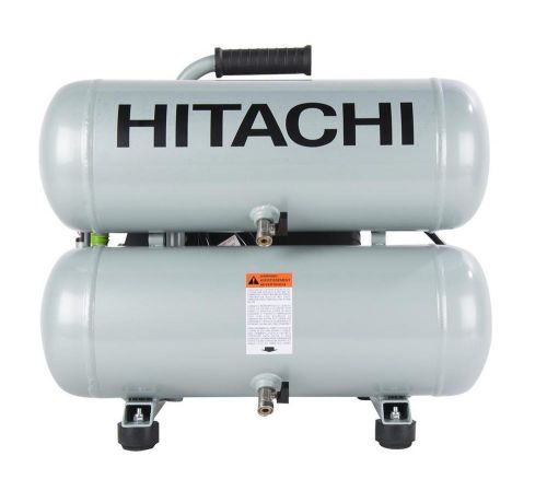 Hitachi ec99s 2hp 4-gallon 135psi 120v twin stack portable electric air compress for sale