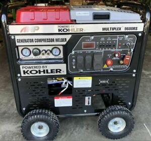 Bundle of 3 Kohler compressor, Trash Pump, &amp; Generator, Welder, and Compressor
