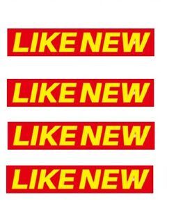 Adhesive Windshield Slogan Car Dealer Sticker yellow and red