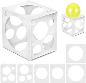 11Holes Collapsible Plastic Balloon Sizer Box Cube Balloon Size Measurement Tool