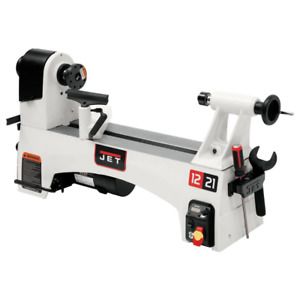 Jet Wood Lathe1 HP 12 in. x 21 in. Variable Speed, 115-Volt, JWL-1221VS