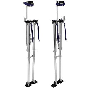 Chrome Aluminum Drywall Stilts Adjustable for Painting Painter Taping Silver