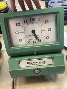 Acroprint Electric Time Clock Recorder 125NR4 - KEY NOT INCLUDED