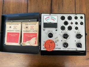 Vintage SENCORE TC136 MITY-MITE Vacuum Tube Checker Tester &amp; Original  Manual