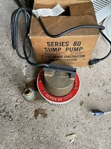 Penberthy Houdaile vintage Series 80 All Brass Sump Pump