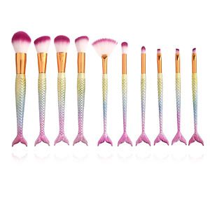 Cosmetic Brushes Kit Tool Makeup Brushes Set 10PCS Soft Fine Bristles Natural Pr