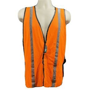 Reflective Safety Vest Polyester High Visibility Safety Works One Size Fits Most