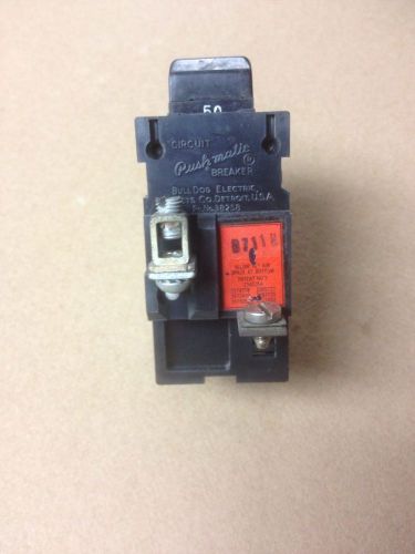 Pushmatic 50 amp two pole circuit breaker - TESTED!