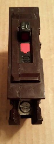 WADSWORTH ELECTRIC Circuit Breaker Type A 1 Pole 20 Amp 60063 120/240V