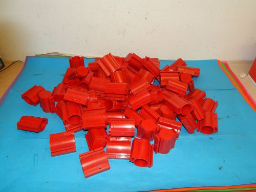 Lot of 85 Steel City BR-503 1 inch red space cap plastic for rigid/IMC conduit