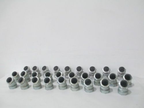 Lot 28 new 2in iron 45-degree elbow conduit fitting assorted d239291 for sale