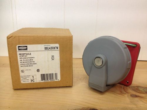 HBL430R7W - Watertight IEC Pin and Sleeve Receptacle - 3P4W 30A 3PH 480V