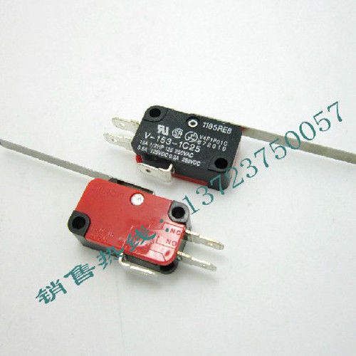 2pcs limited/micro momentary on/(off) n/c 15a 250v switch, v-153-1c25 for sale
