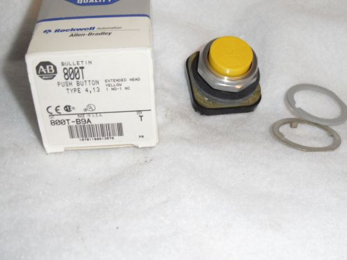 Allen-Bradley AB 800T-B9A  Yellow Push Button  Type 4,13