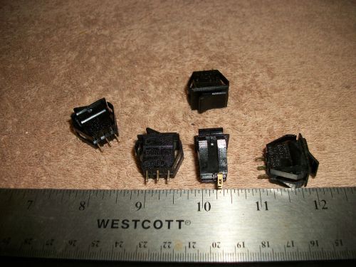 LOT OF 10 AMP 125VAC ON/ON SNAP-IN MOUNT ROCKER SWITCHES! A