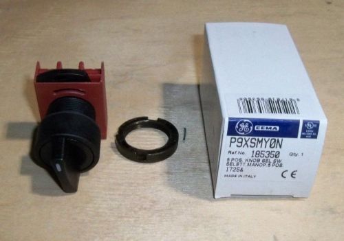 GE Power Controls P9XSMY0N - 185350 SELECTOR SWITCH 5 POS BLACK