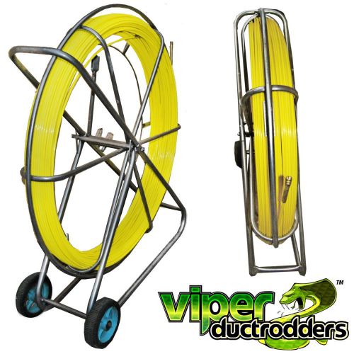 Viper duct rodder fibersnake fishtape now even longer! 5/16&#034; x 850&#039; brand new for sale