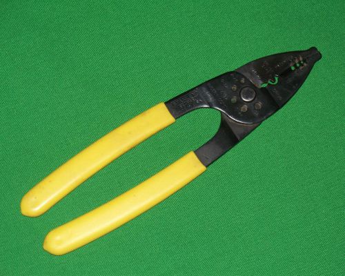 Stanley usa no 84-203 multi function electrical wire stripper &amp; crimper plier for sale
