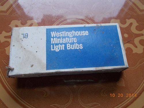NOS Box of 10 Westinghouse 502 Bulbs 5.1V .15A, Free US Shipping