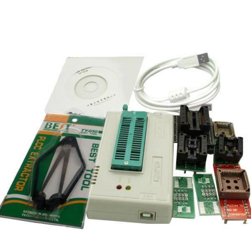 Current minipro tl866a usb bios programmer + 4pcs sockets + ic picker for sale