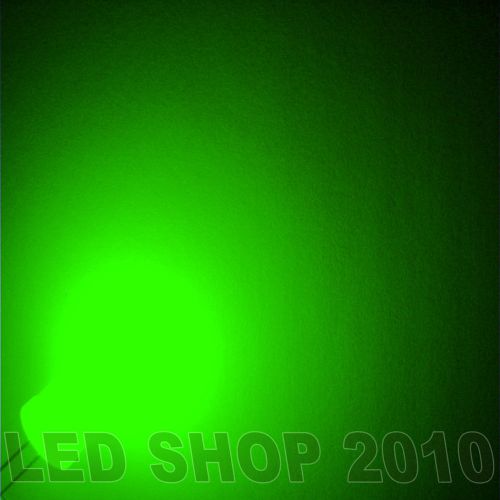 1000pcs 10mm 2pin pure green round top diffused  led 9k mcd light for sale