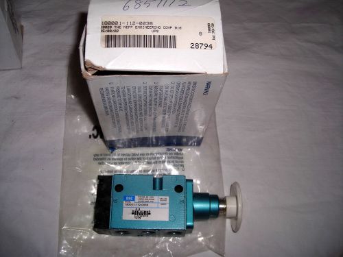 Mac Valves 180001-112-0036 4-Way Single Inlet Airvalves with Palm Pushbutton