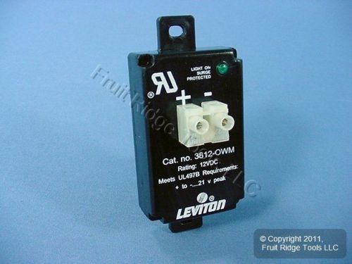 Leviton equipment cabinet surge protector 12vdc 3812-wm for sale