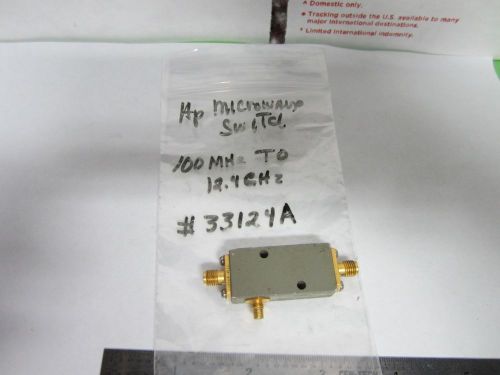 HP SWITCH 33124A 12.4 GHz  RF MICROWAVE FREQUENCY BIN#F6-32