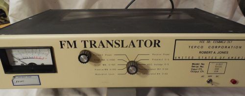 Tepco J-317 FM Translator - Very Clean - $3000 List - 91.7 Output - C158ACJ-317