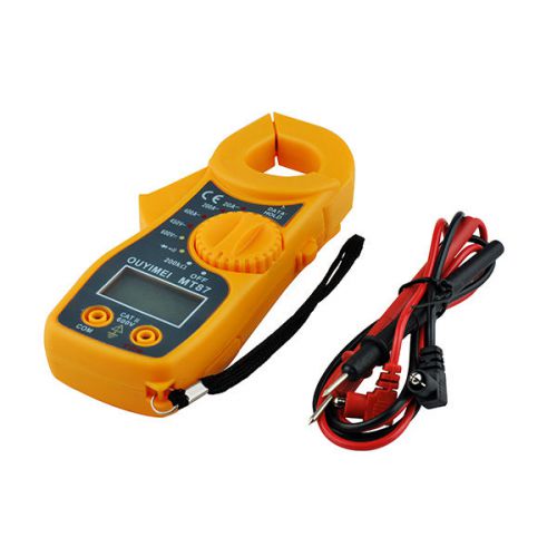 Digital clamp meter dmm voltage volt current ohm test with beeper probe 26mm jaw for sale